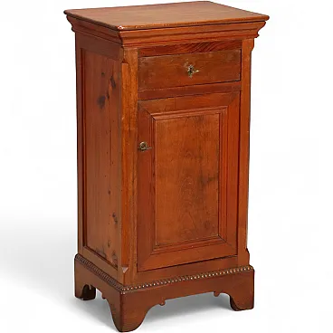Larch bedside table, late 19th century