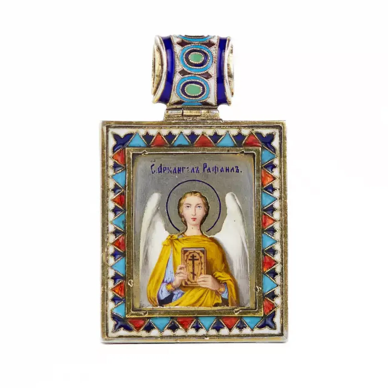 Arcangelo Raffaele, icona d'argento, fine '800 1