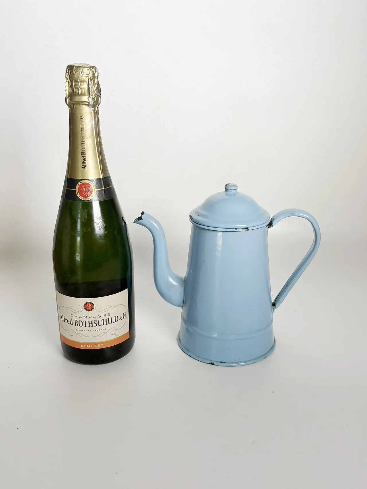 Caffettiera in ferro smaltato, anni ’60 3