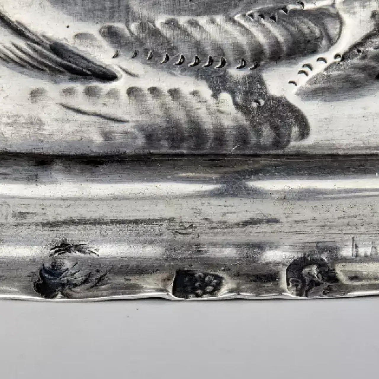Figura in argento del personaggio del Gatto con gli stivali, '800 2