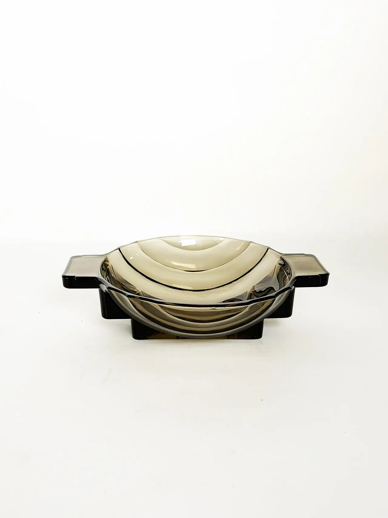 Portaoggetti in vetro scolpito in stile Art Déco, anni ’40 2