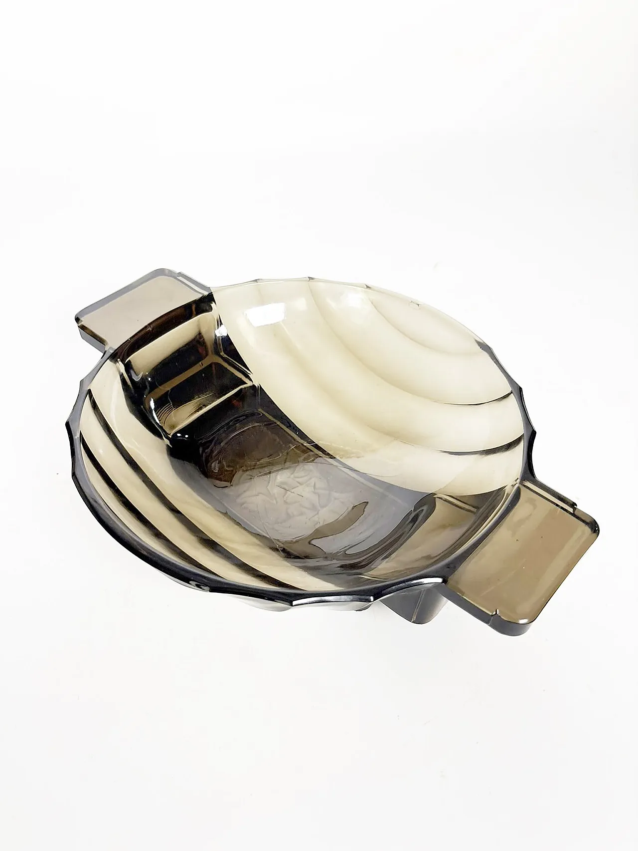 Portaoggetti in vetro scolpito in stile Art Déco, anni ’40 10