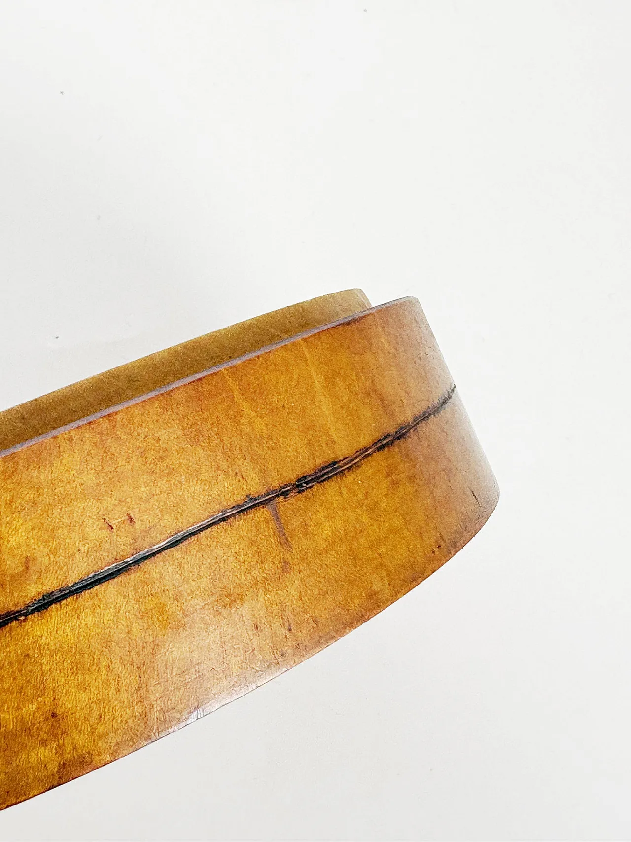 Scatola rotonda in legno, anni ’50 10