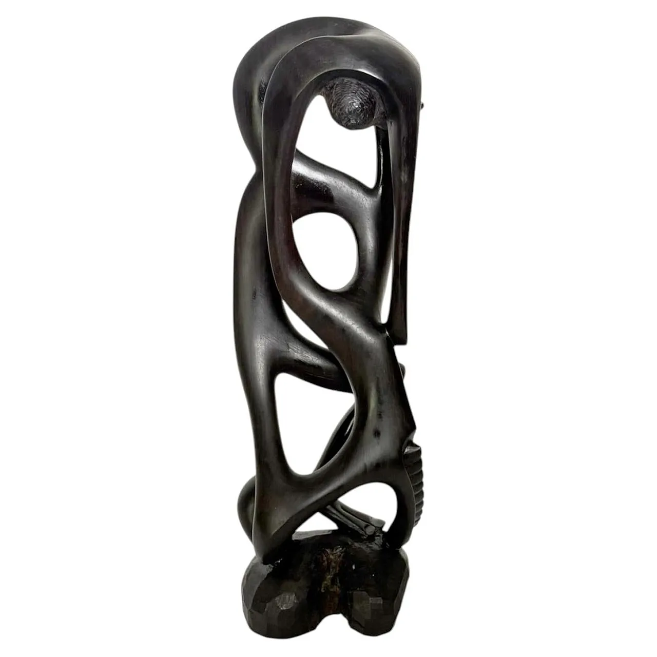 Modernist wooden sculpture, 1980s 1