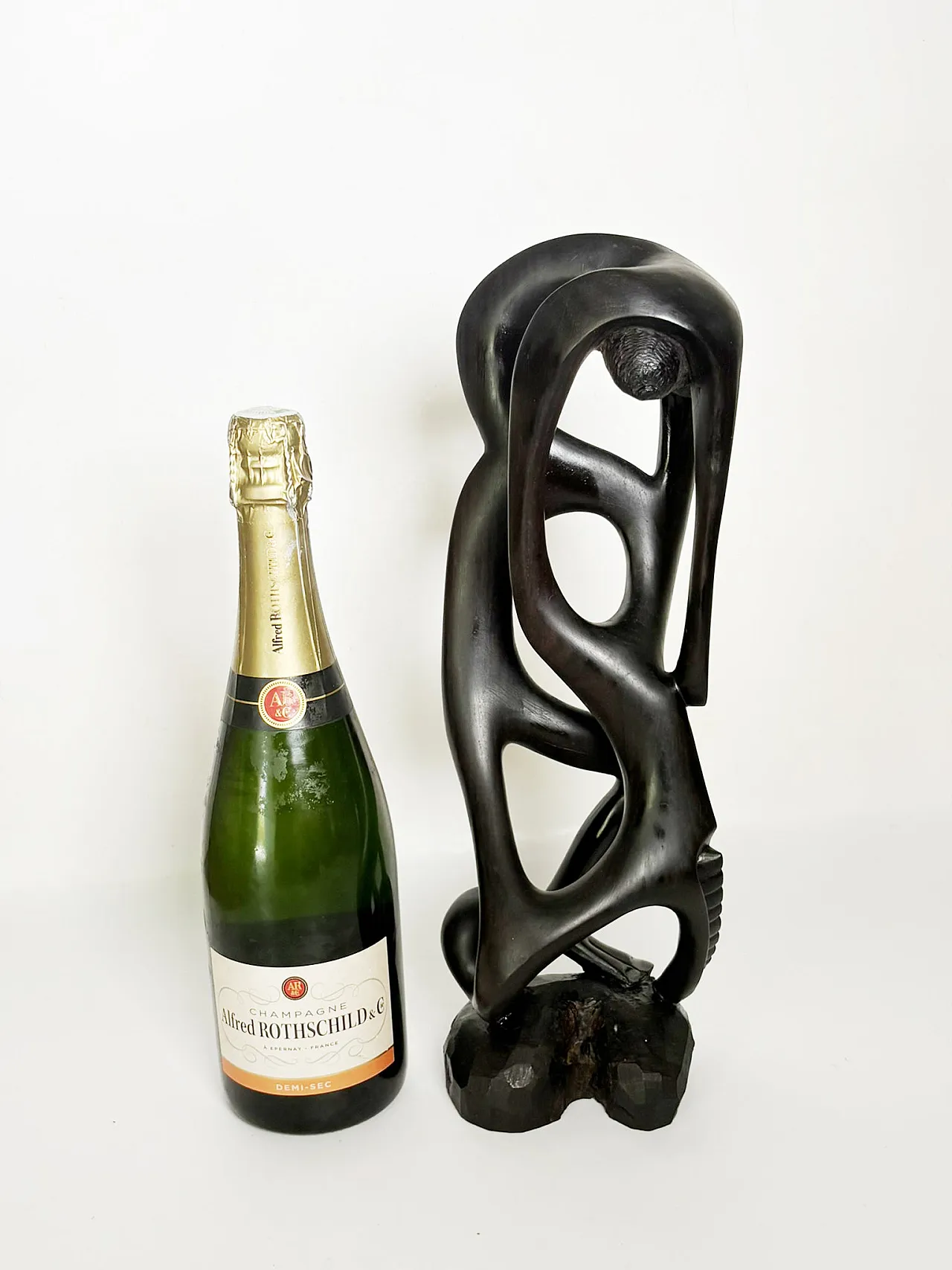 Modernist wooden sculpture, 1980s 3