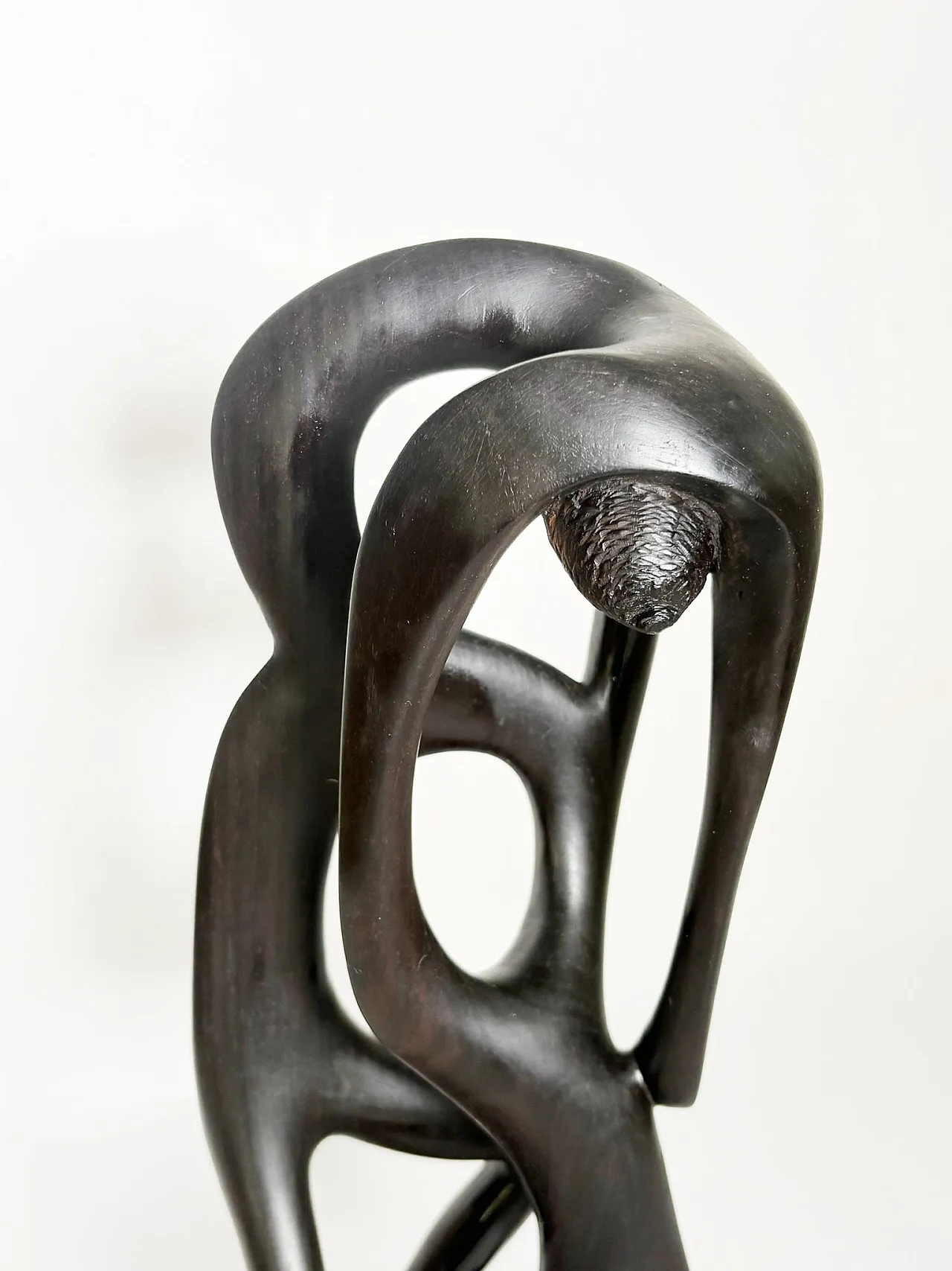 Modernist wooden sculpture, 1980s 4
