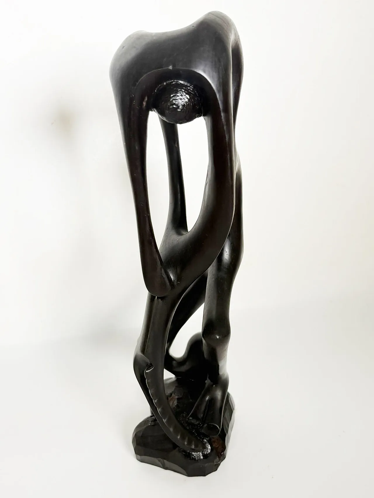 Modernist wooden sculpture, 1980s 6