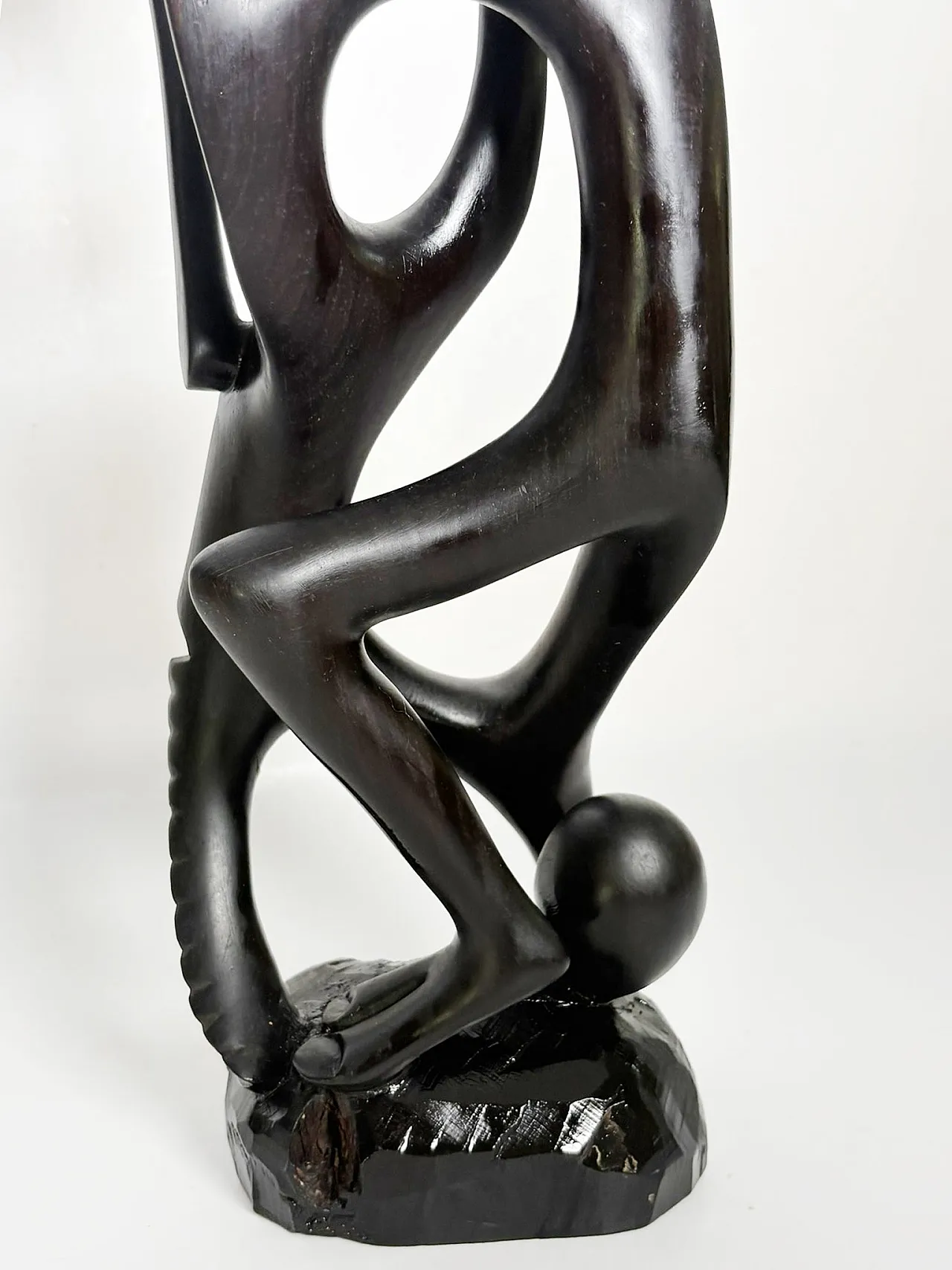 Modernist wooden sculpture, 1980s 7