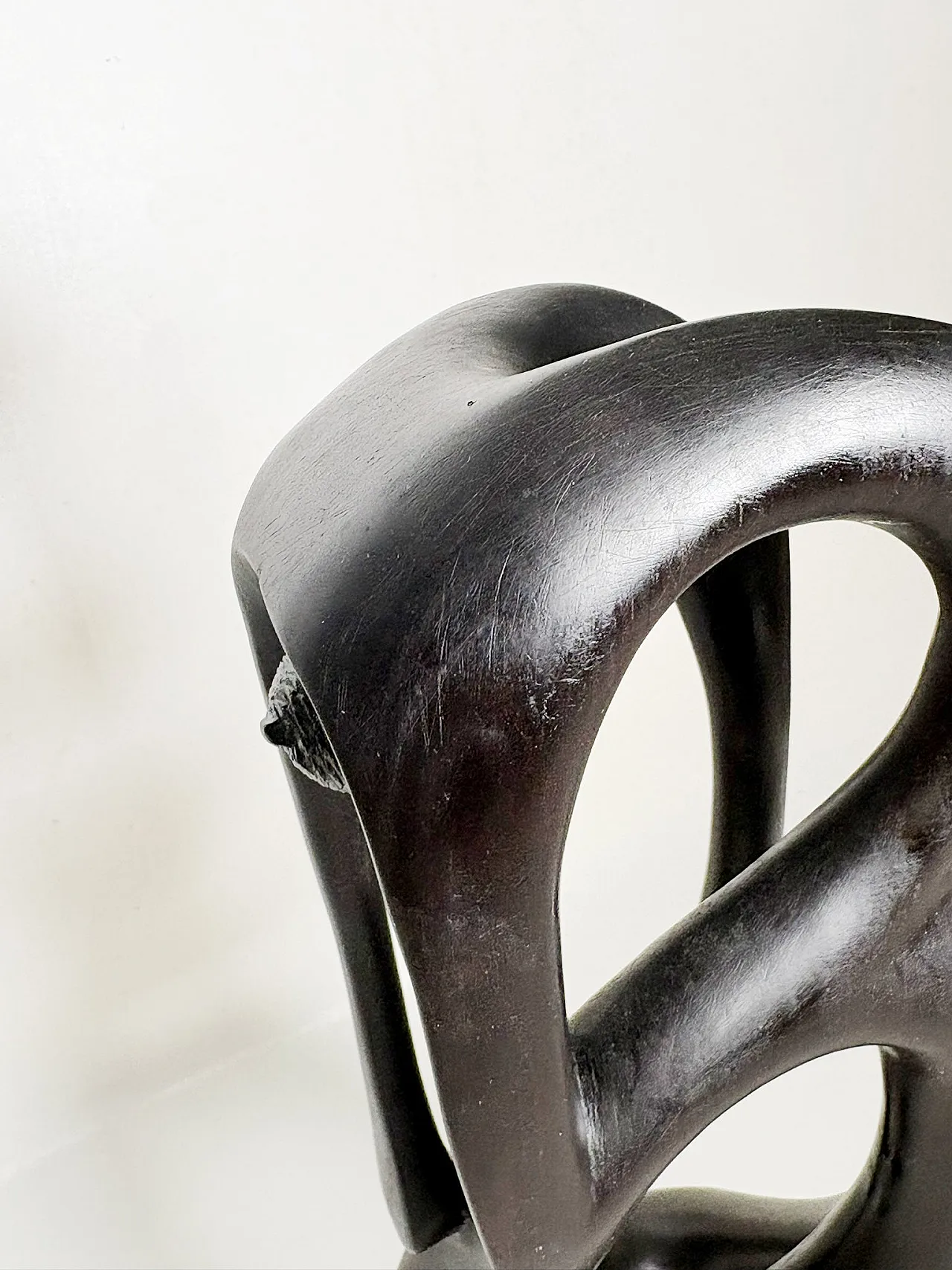 Modernist wooden sculpture, 1980s 8