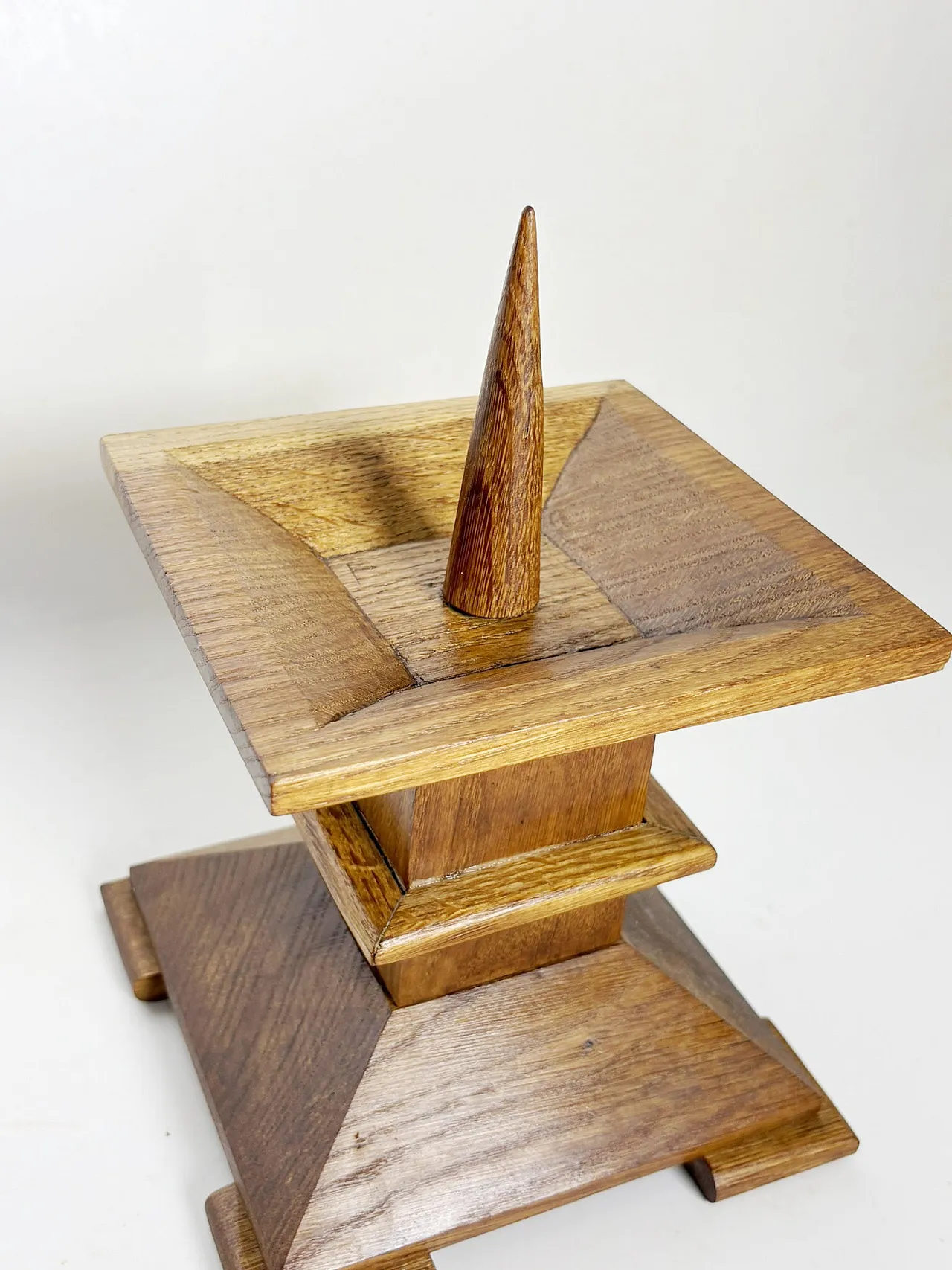 Oak candle holder, 1940s 5
