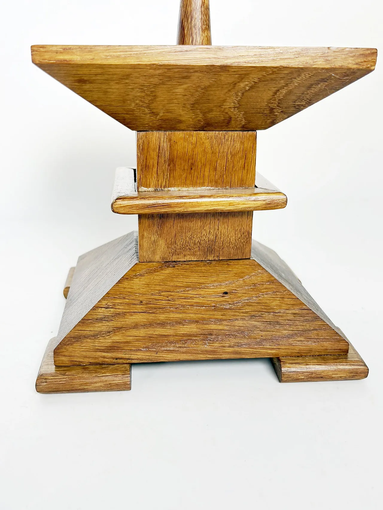 Oak candle holder, 1940s 6