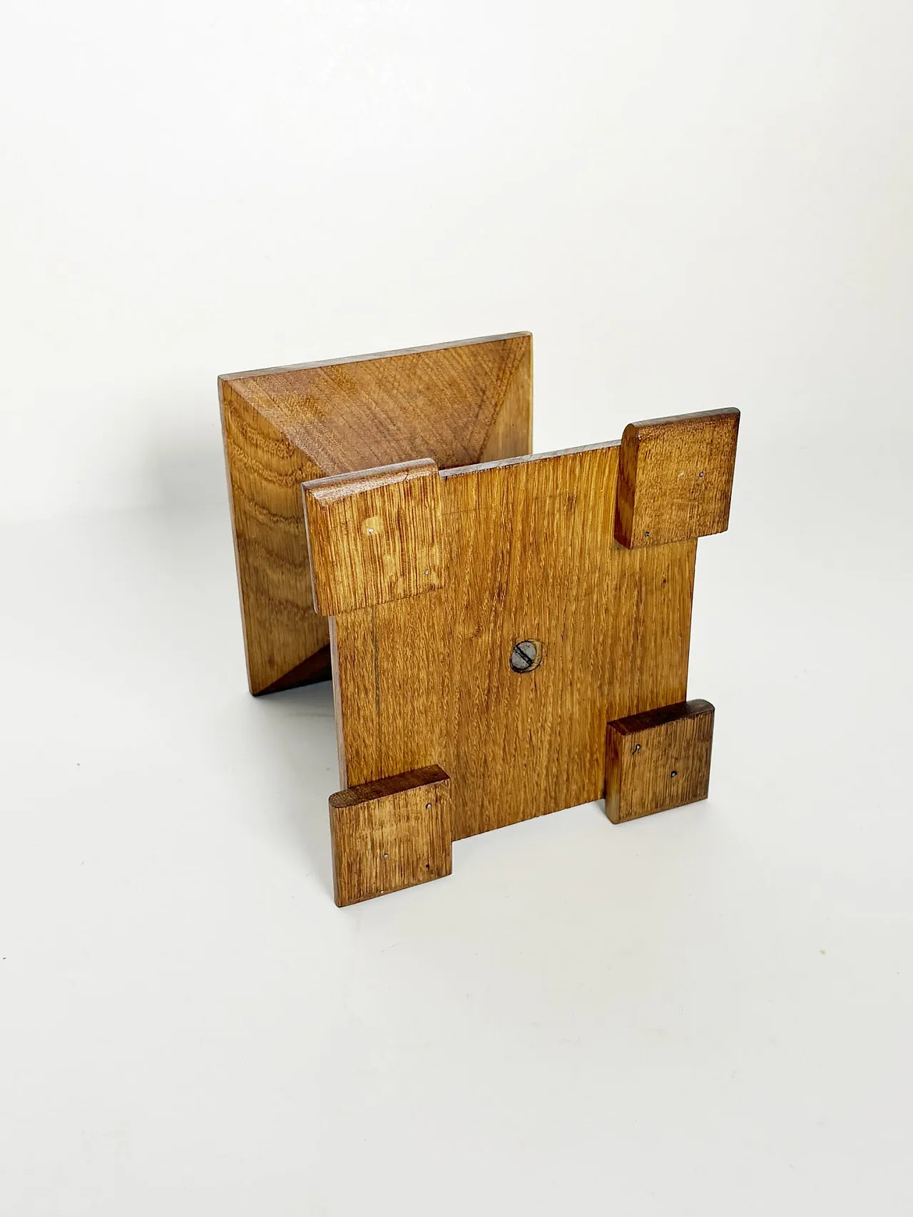 Oak candle holder, 1940s 7