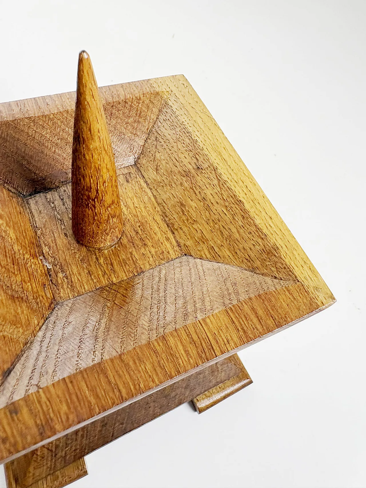 Oak candle holder, 1940s 8