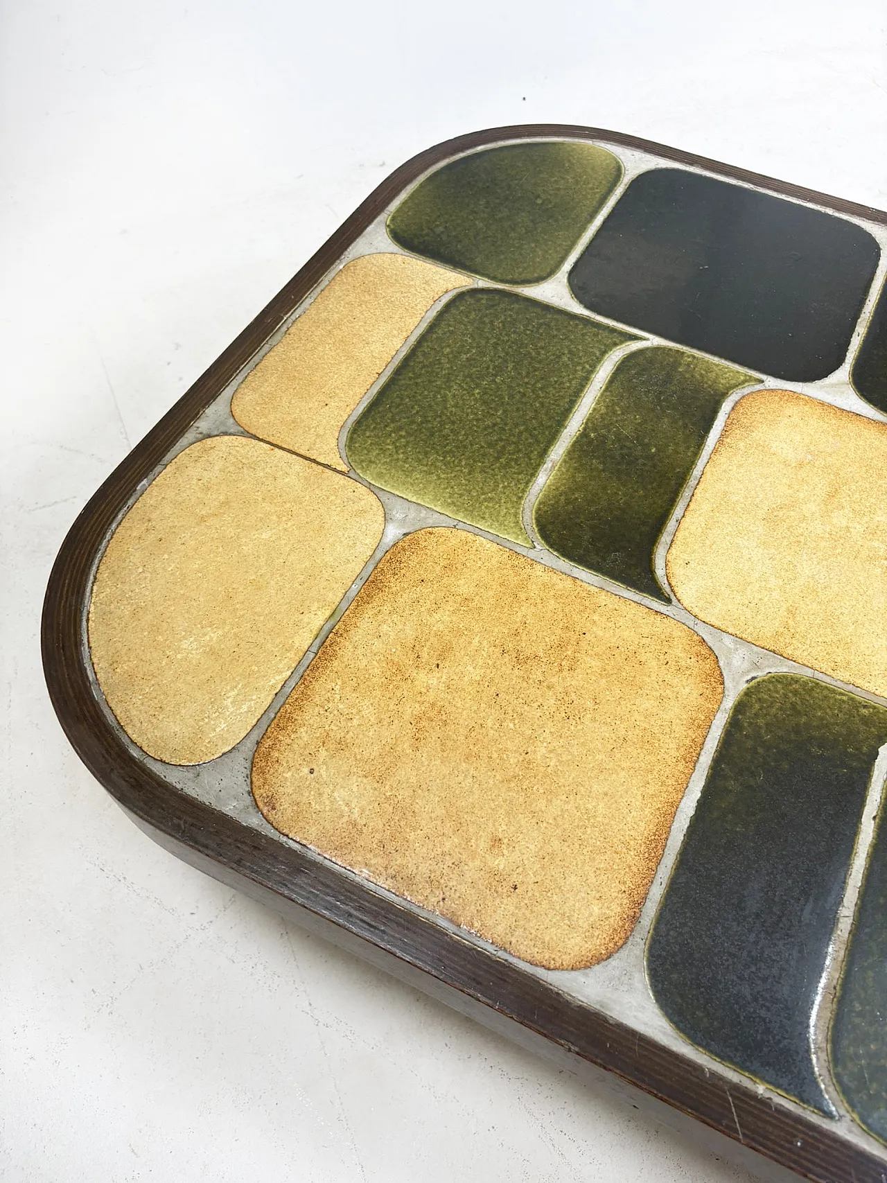 Tavolino Shogun di Roger Capron, ceramica e legno, anni ’60 3