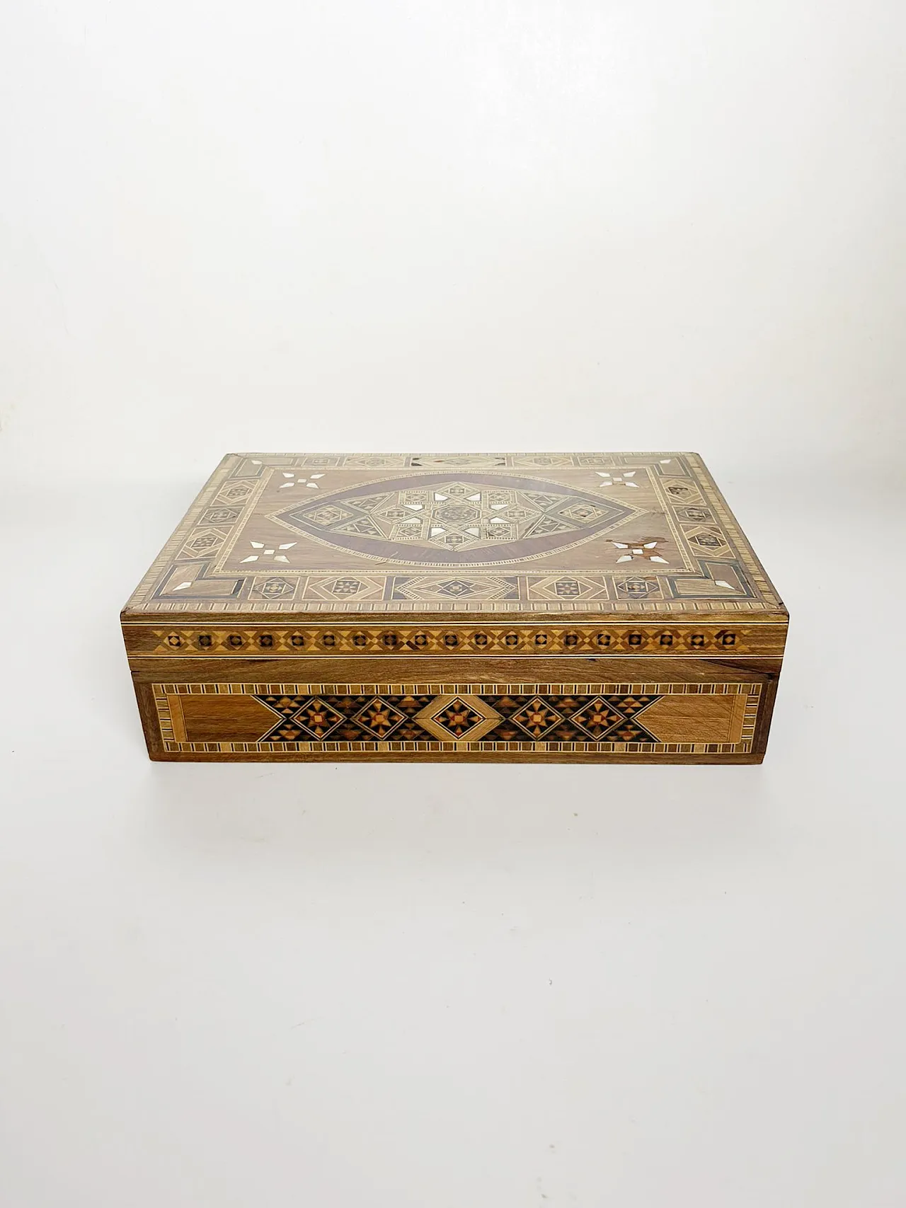 Scatola con intarsio in legno, anni ’70 2