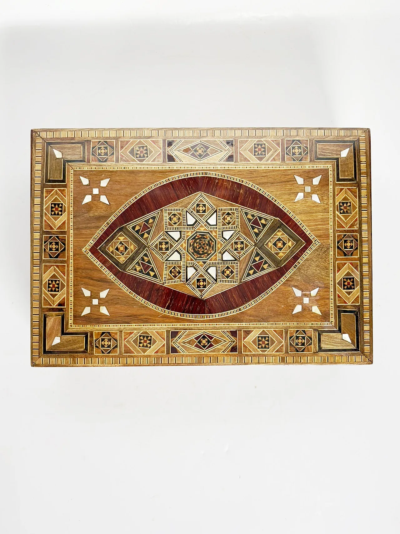 Scatola con intarsio in legno, anni ’70 4