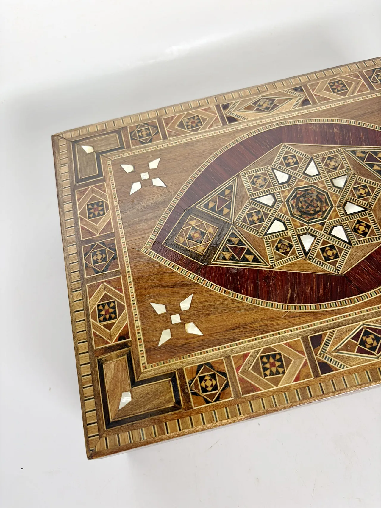 Scatola con intarsio in legno, anni ’70 5