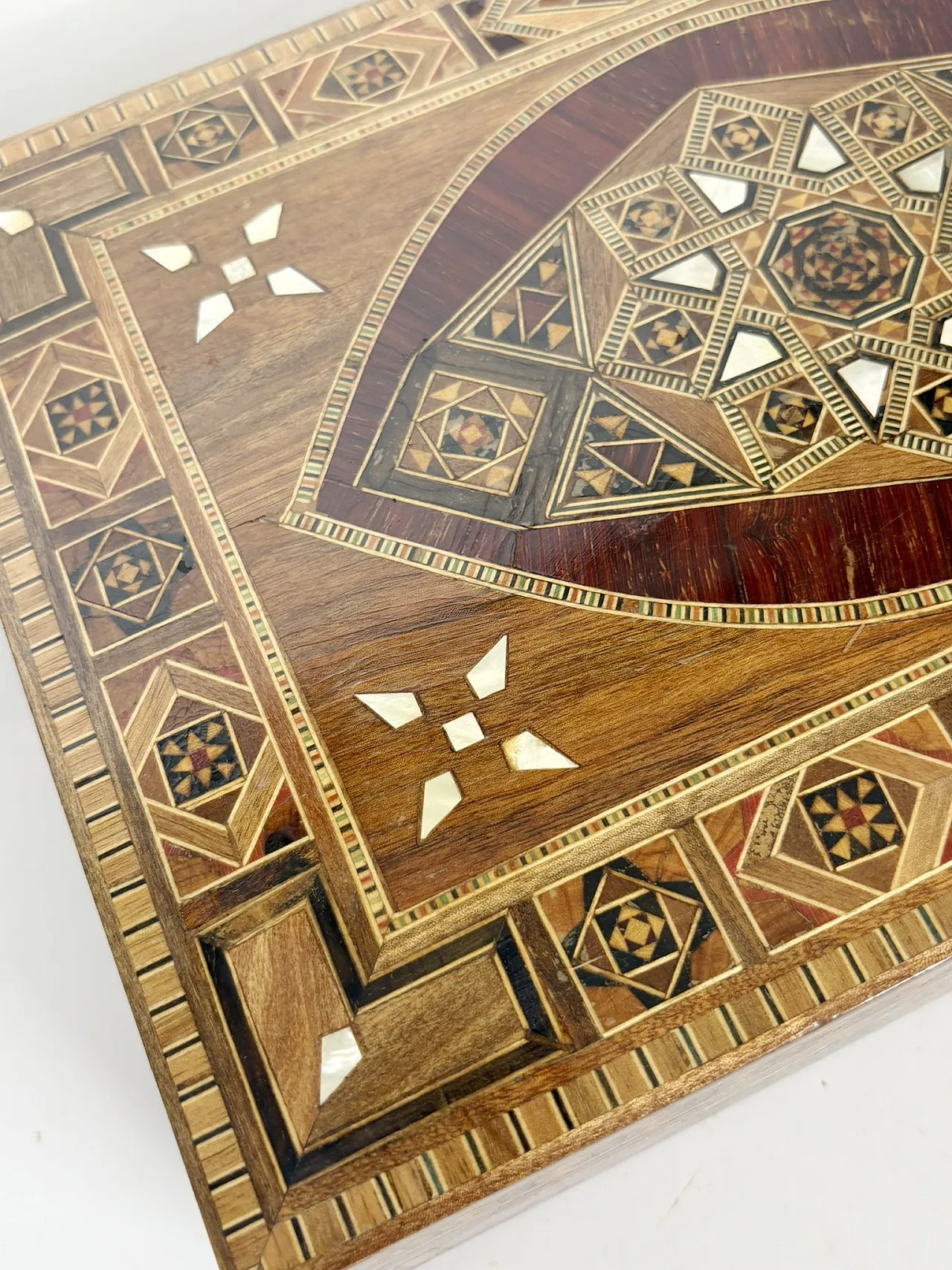 Scatola con intarsio in legno, anni ’70 11