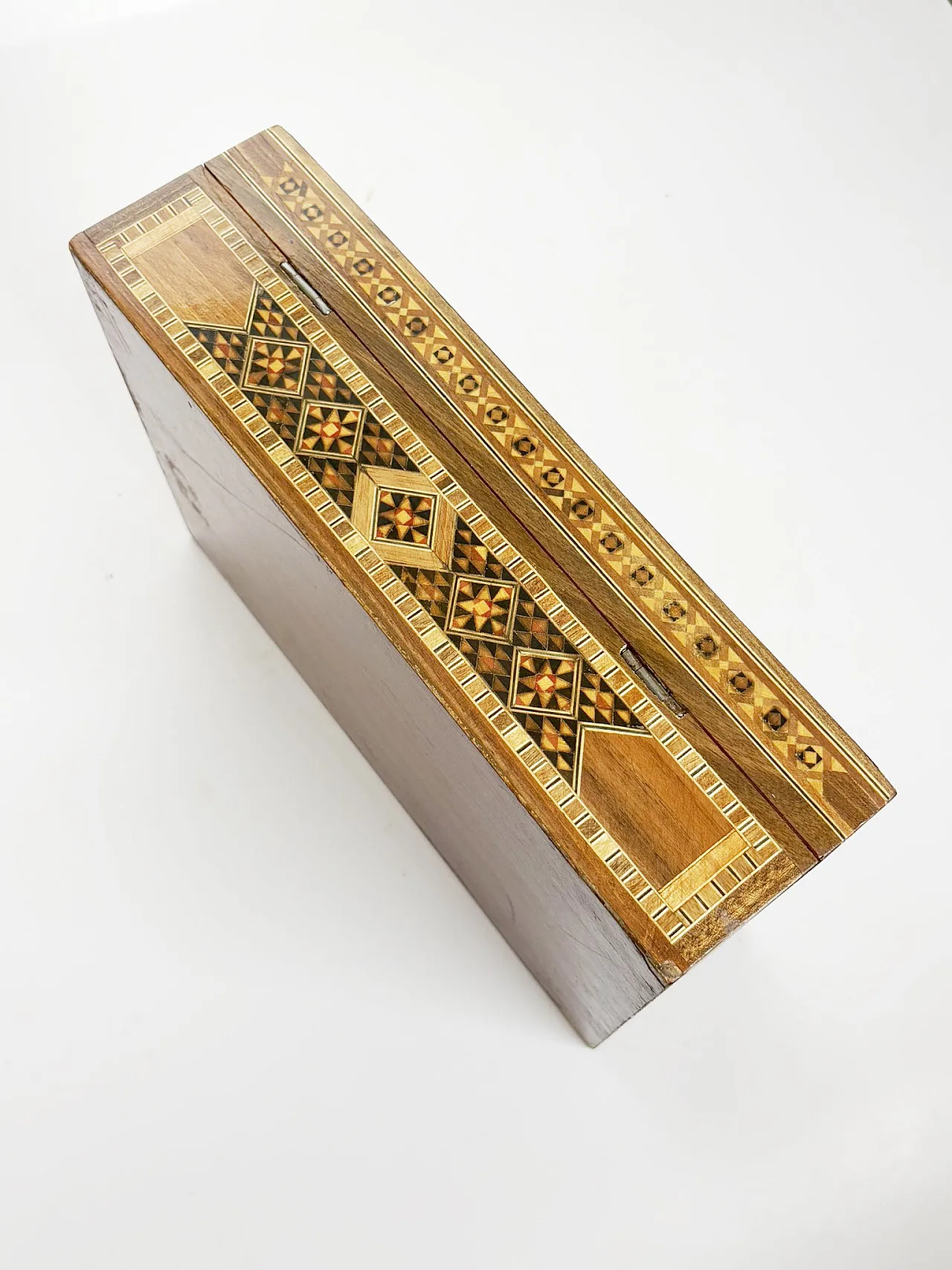 Scatola con intarsio in legno, anni ’70 13