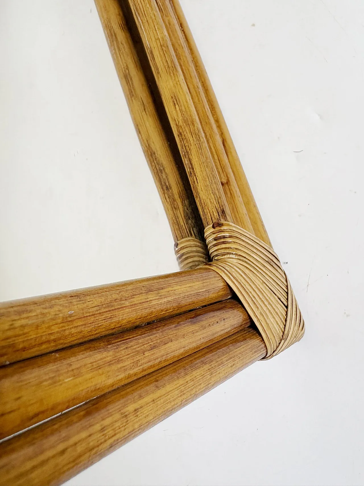 Specchio in rattan, anni ’90 9
