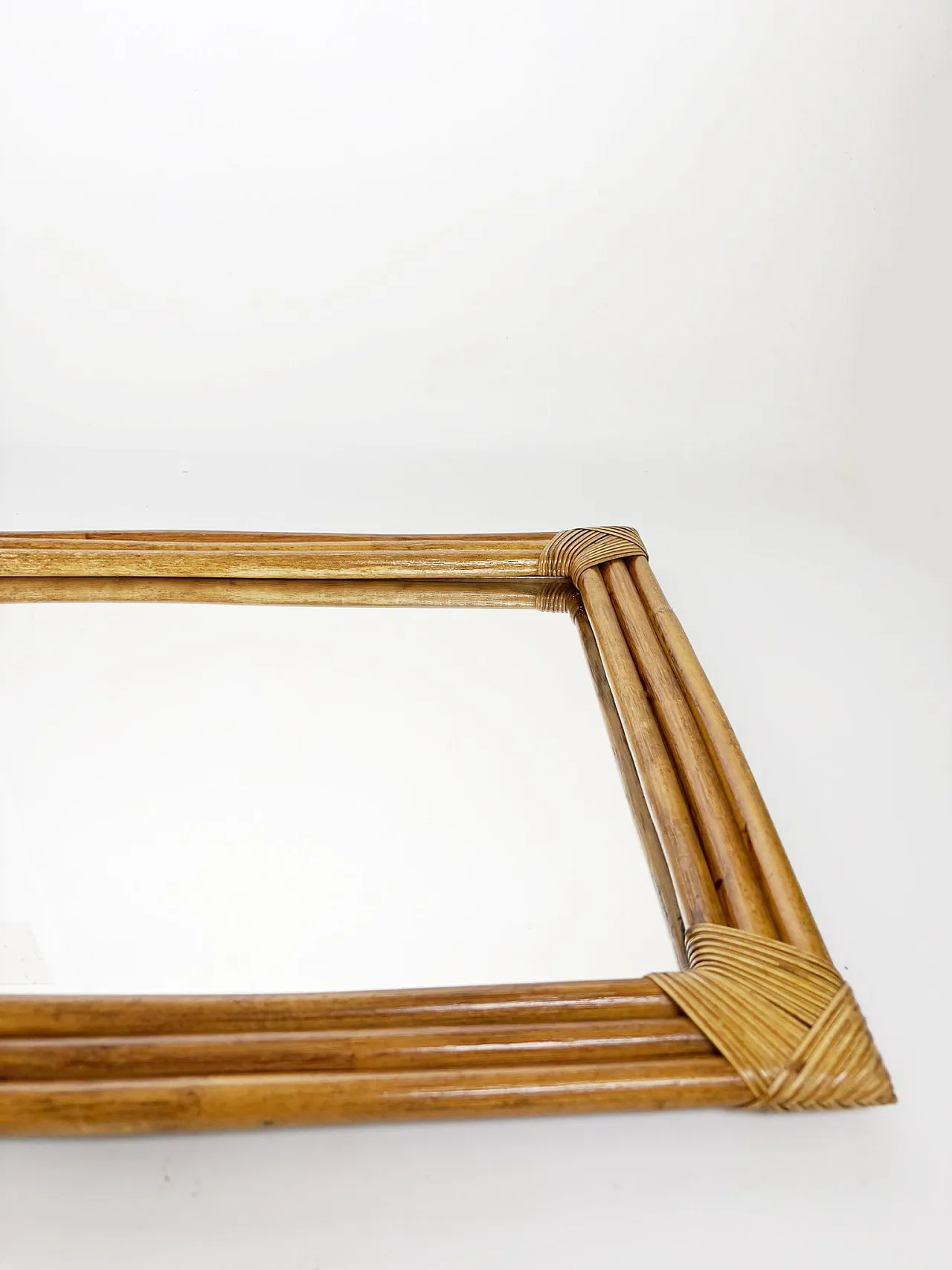Specchio in rattan, anni ’90 10