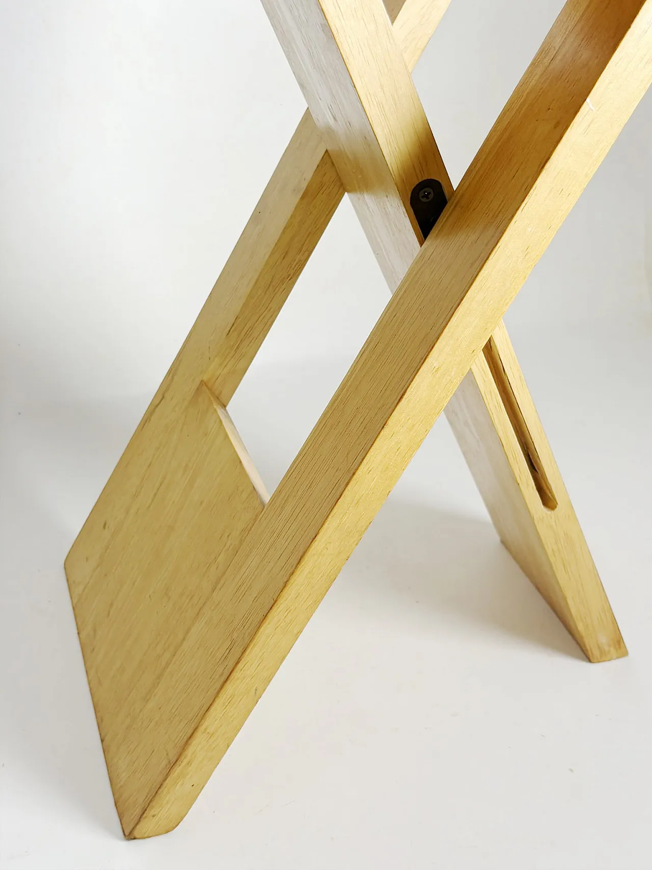 Sgabello in legno di Roger Tallon, anni '70 6
