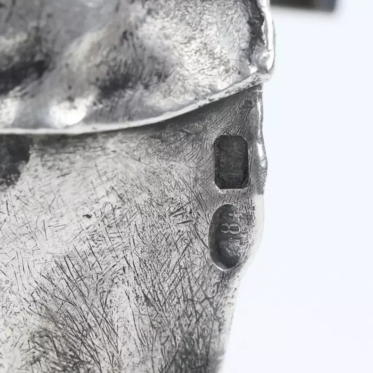 Ingegnere minerario, scultura in argento, inizio '900 2