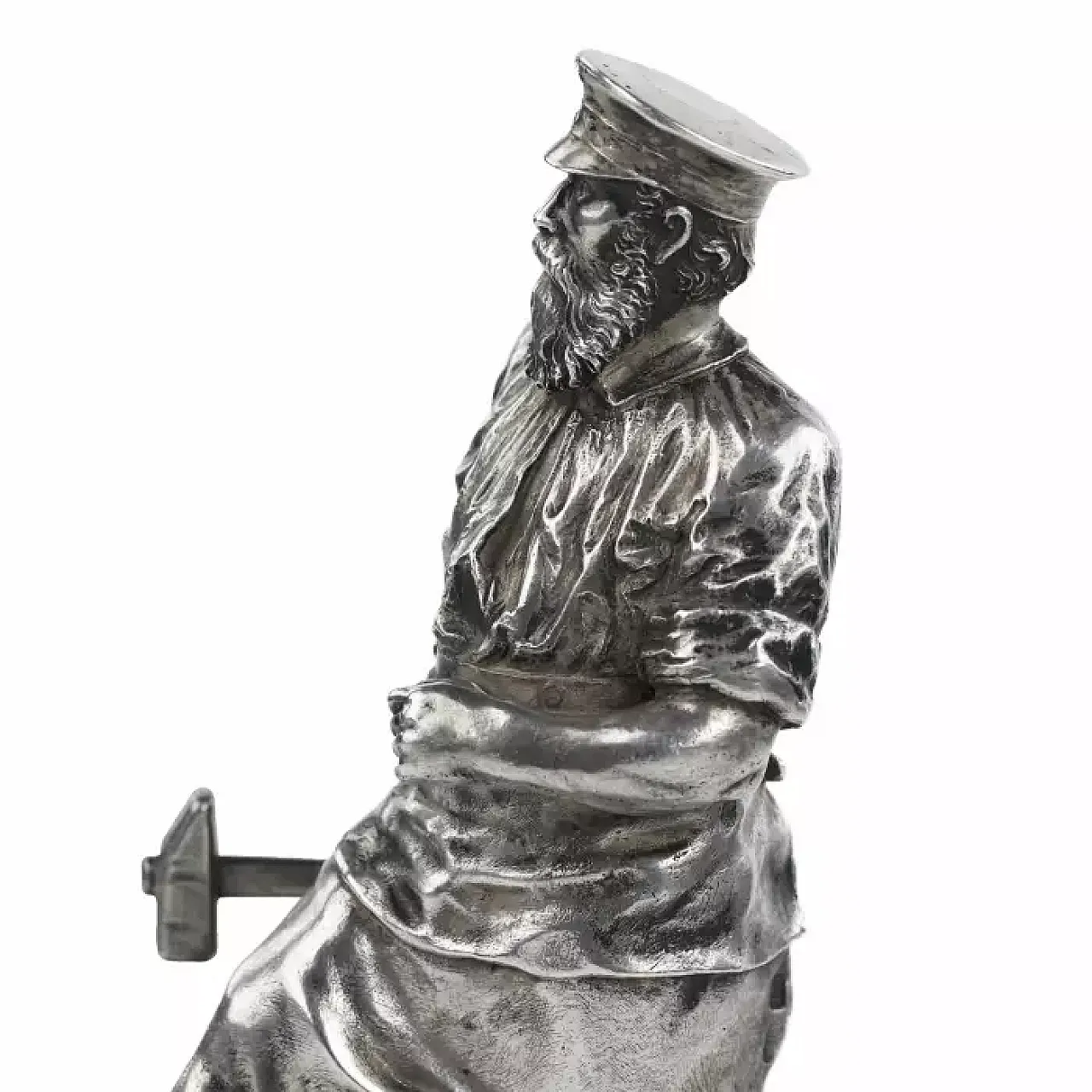 Ingegnere minerario, scultura in argento, inizio '900 5