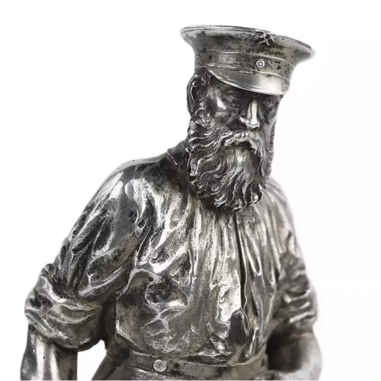 Ingegnere minerario, scultura in argento, inizio '900 6