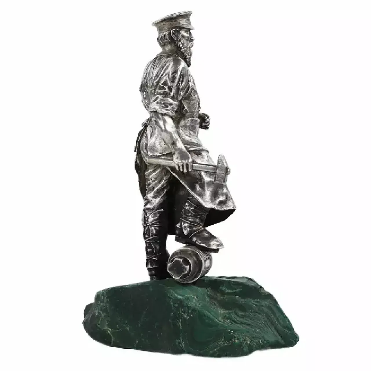 Ingegnere minerario, scultura in argento, inizio '900 8