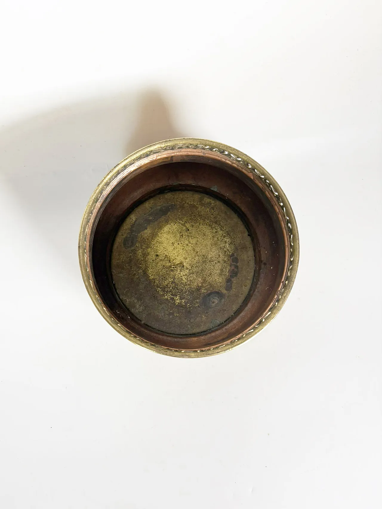 Brass and metal flower vase, 1970s 4
