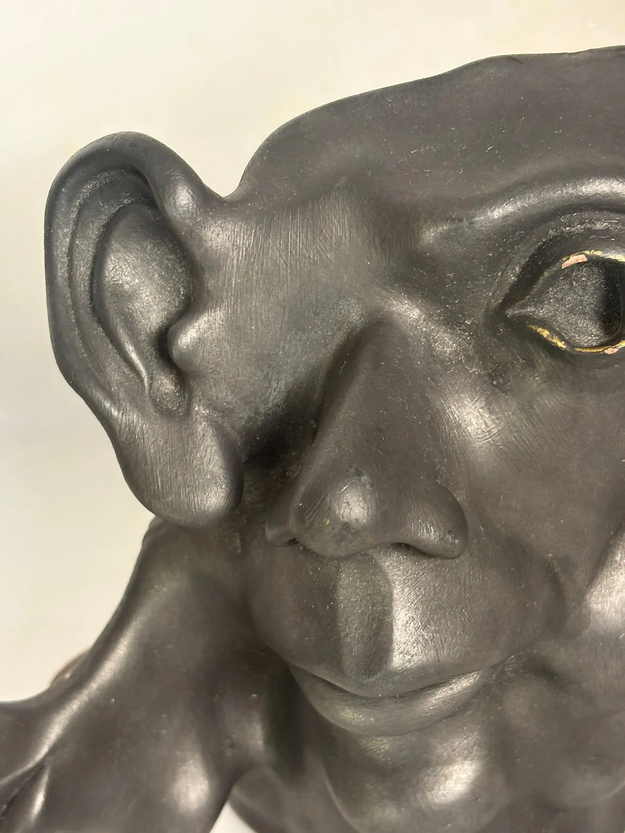 Patinated terracotta sculpture with multiple faces, 1960s 8