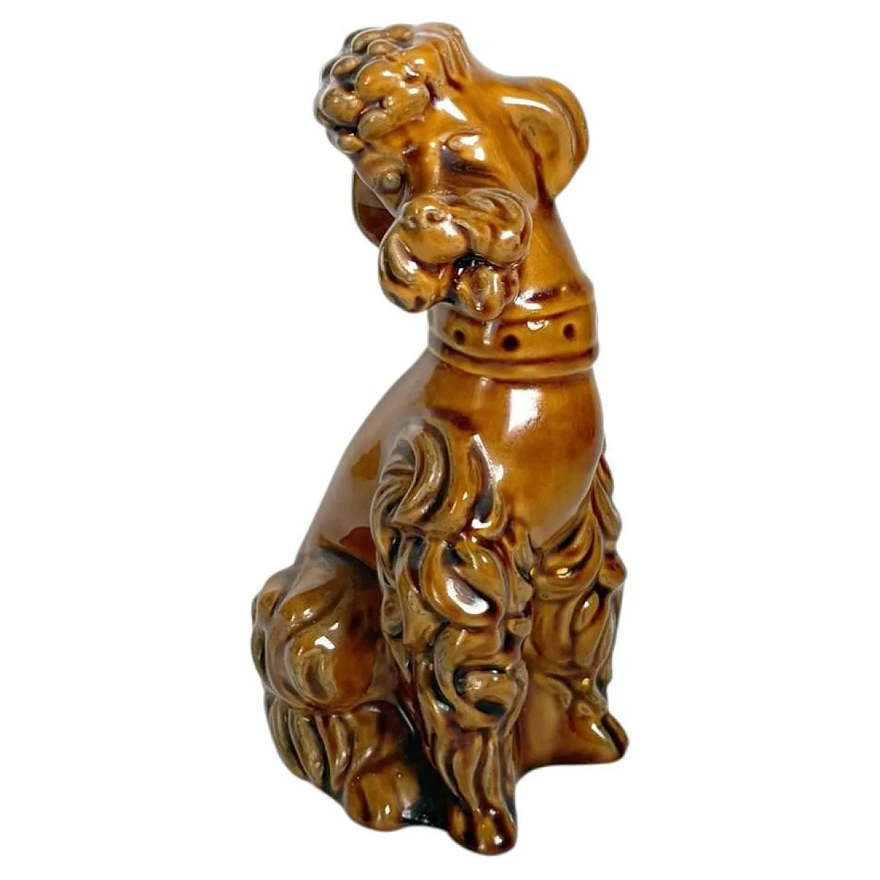 Ceramic sculpture depicting a dog, 1970s 1