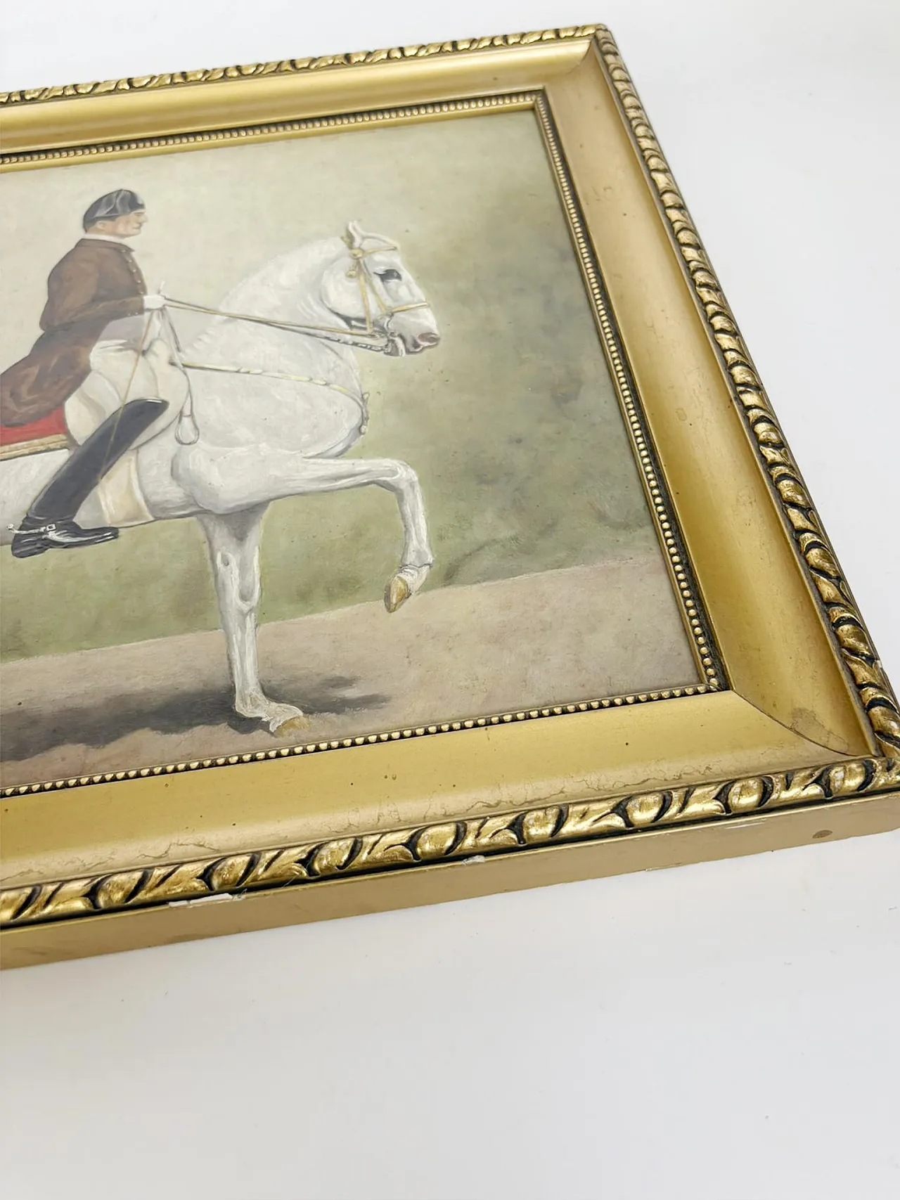 Painting of a Horseman, oil on canvas, early 20th century 8