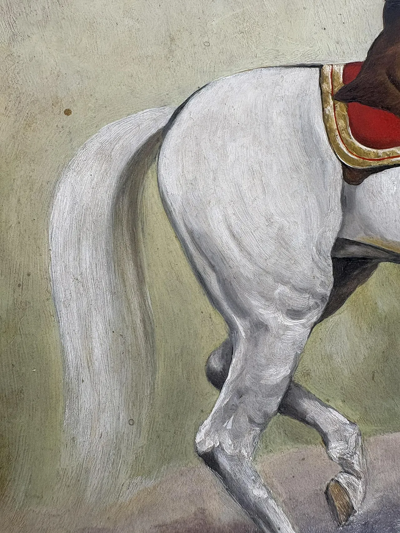 Painting of a Horseman, oil on canvas, early 20th century 12