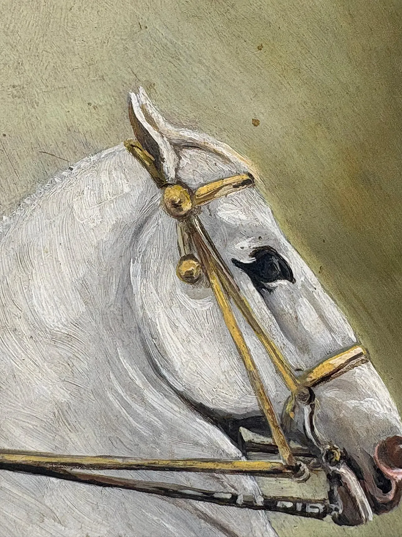 Painting of a Horseman, oil on canvas, early 20th century 13
