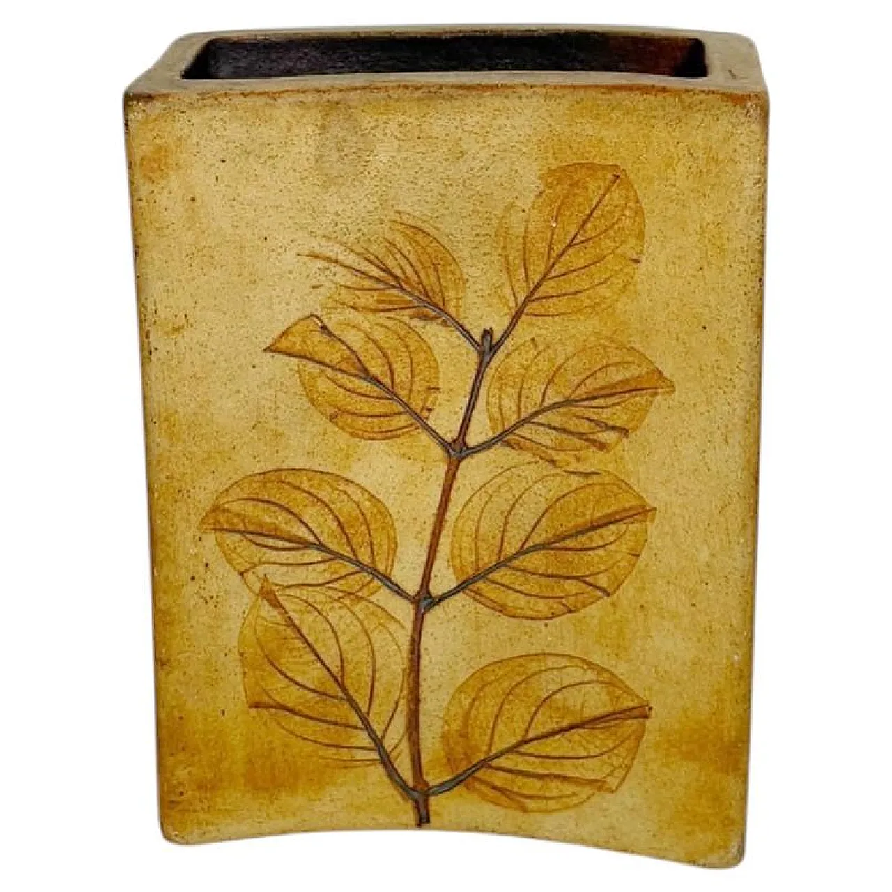 Brown pottery vase, 1960s 1