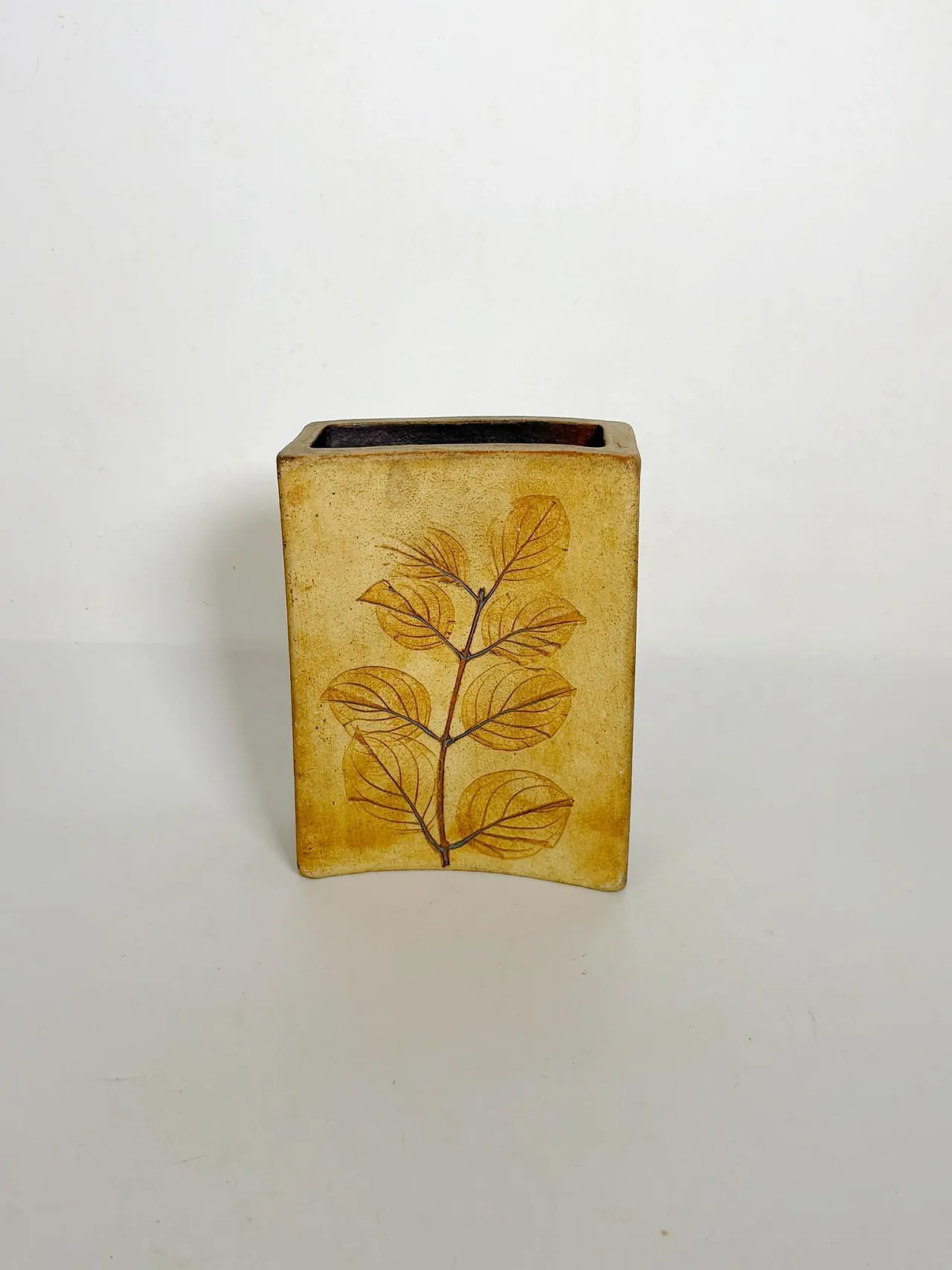 Brown pottery vase, 1960s 2