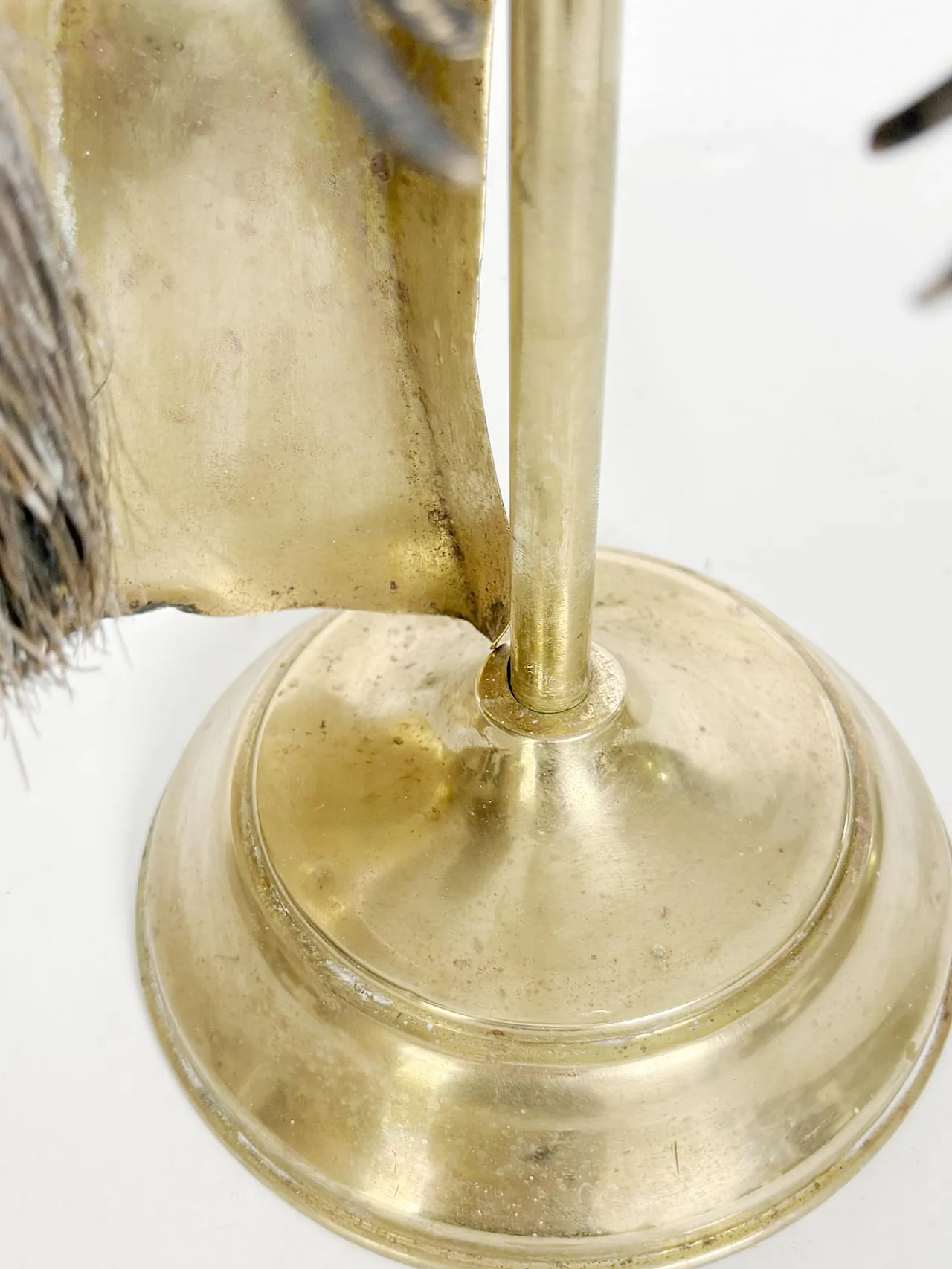 Brass fireplace tool set, 1960s 6