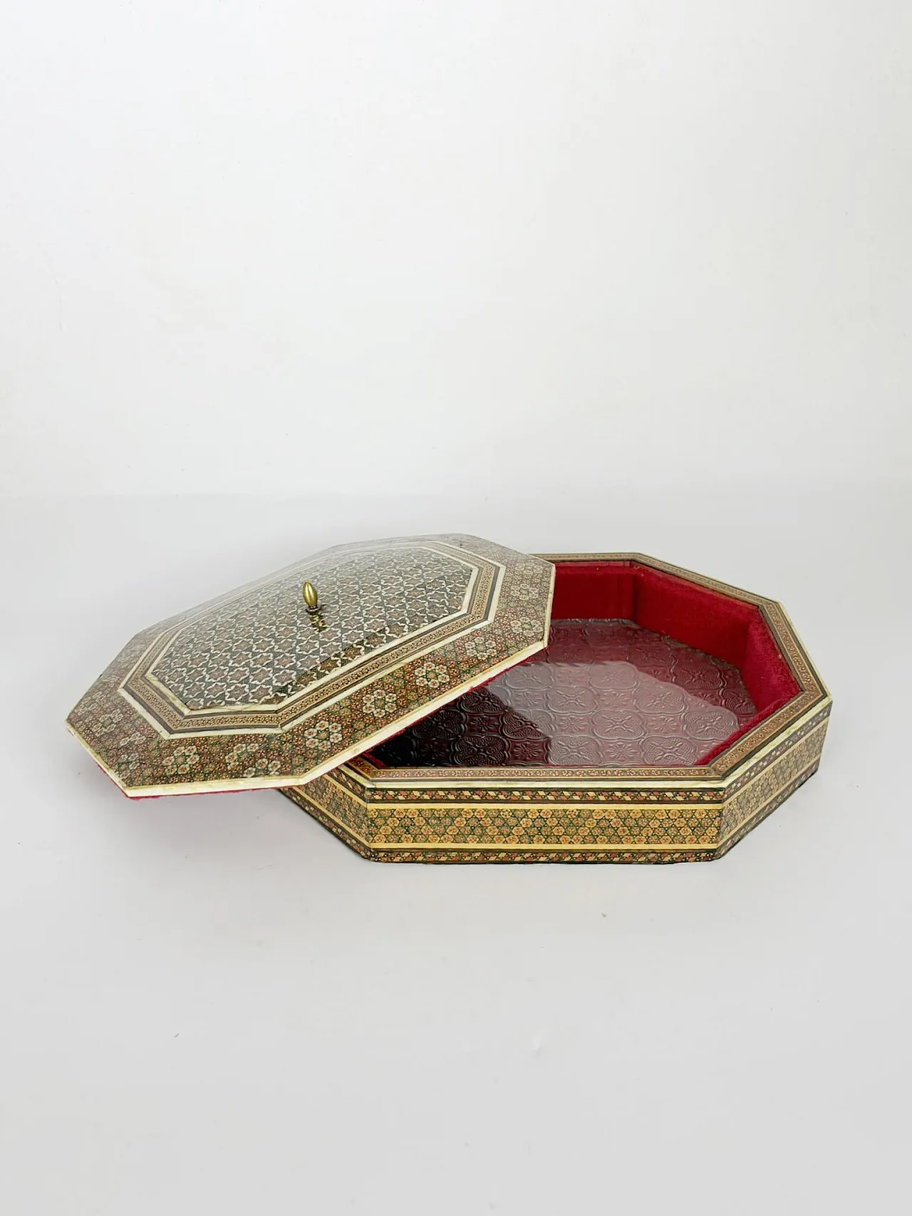 Scatola in legno con intarsio, anni ’70 3