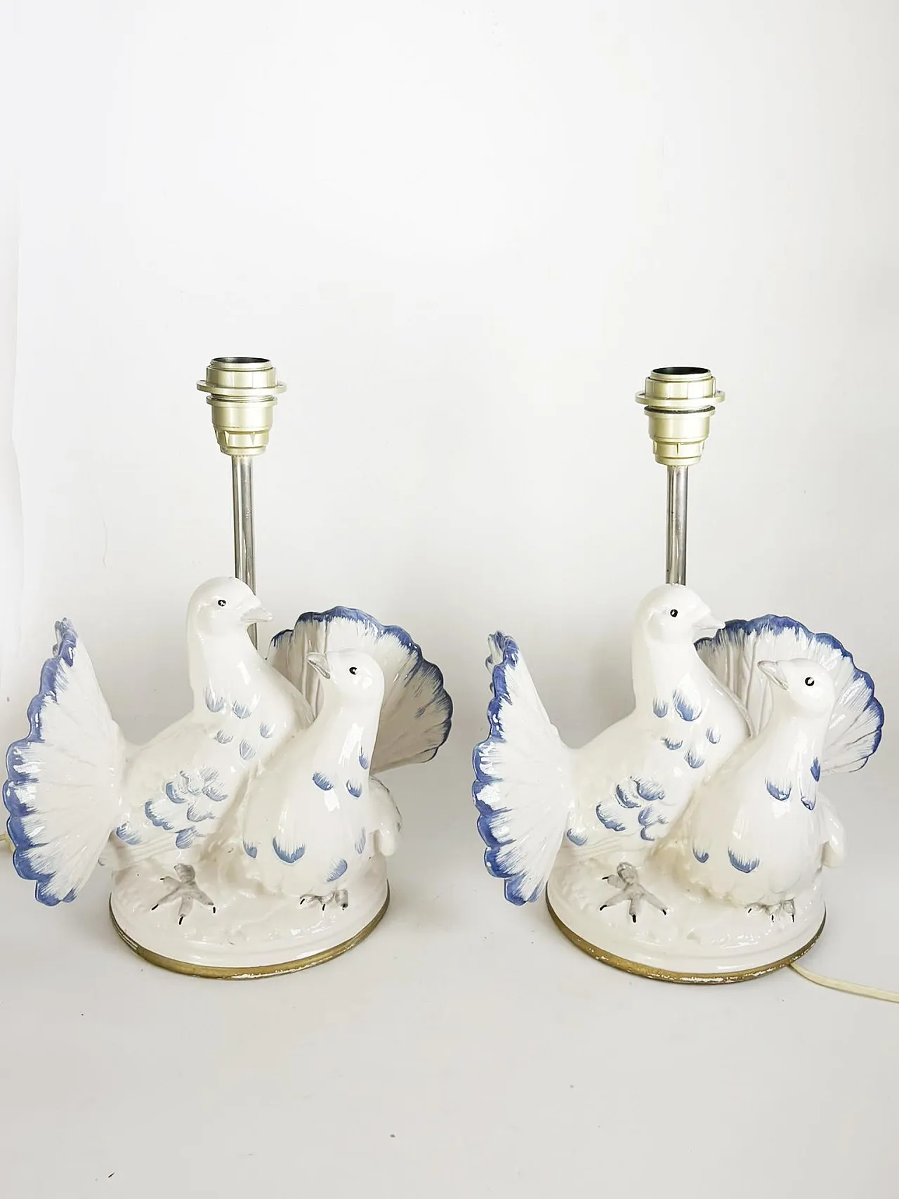 Pair of ceramic table lamps, 1970s 4