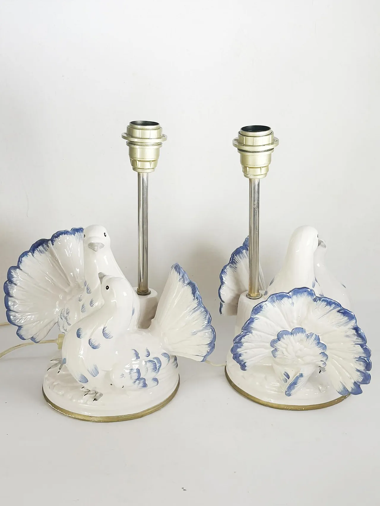 Pair of ceramic table lamps, 1970s 5