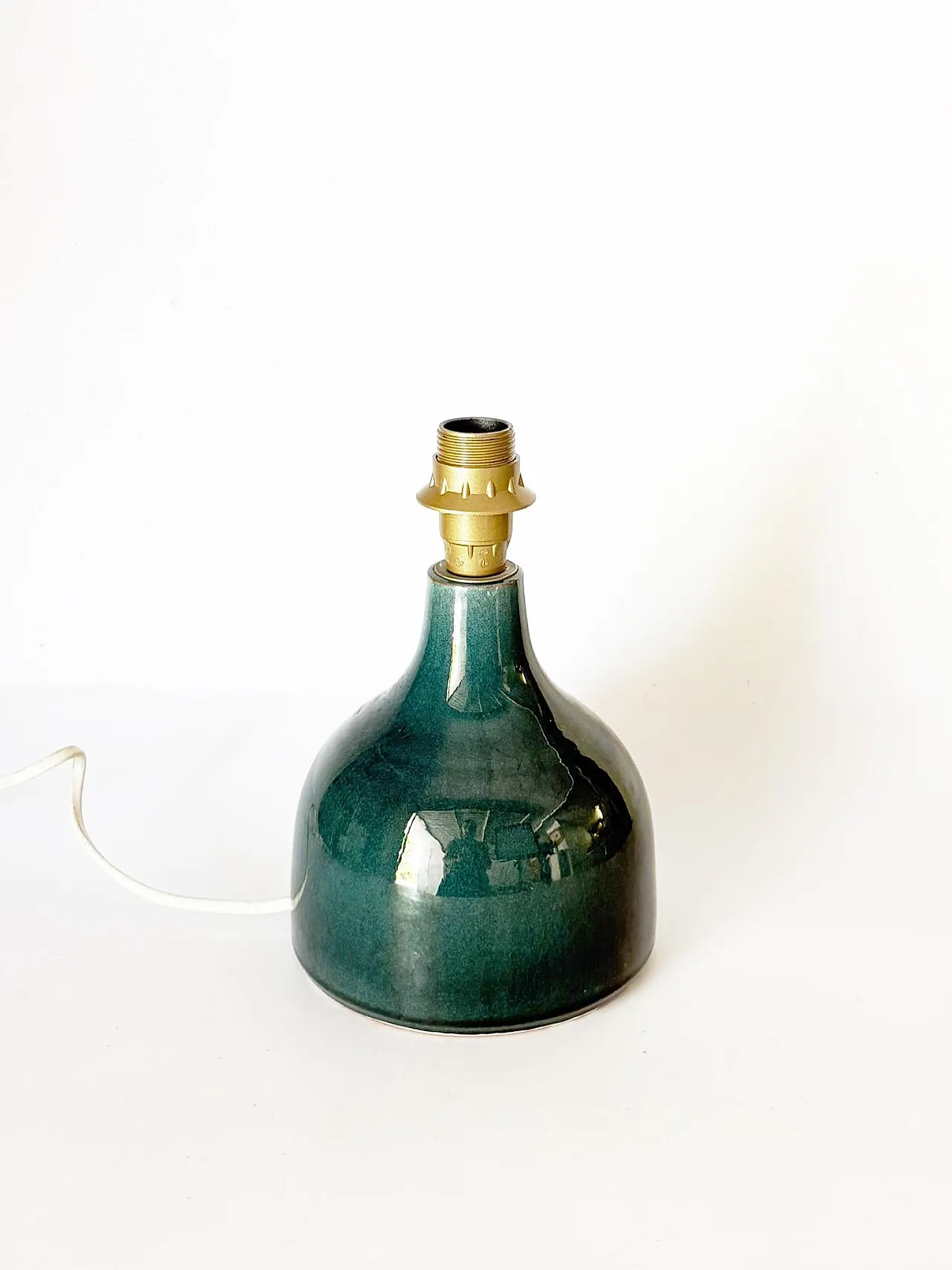 Blue ceramic table lamp, 1970s 2