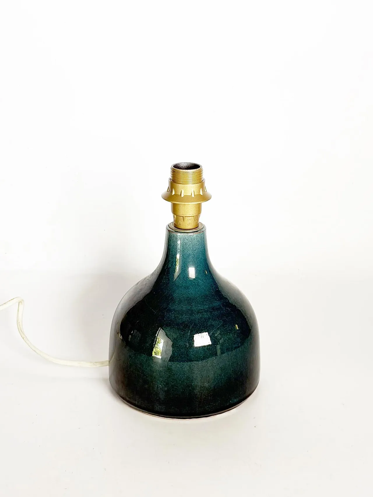 Blue ceramic table lamp, 1970s 3