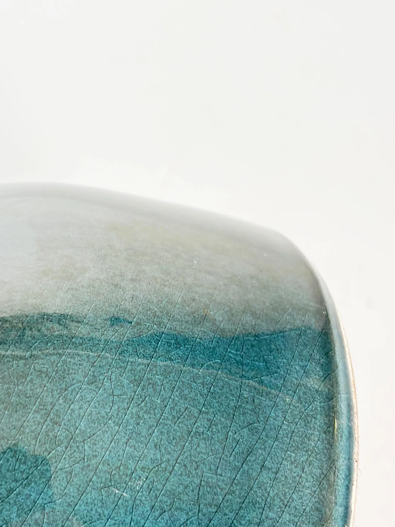 Blue ceramic table lamp, 1970s 7