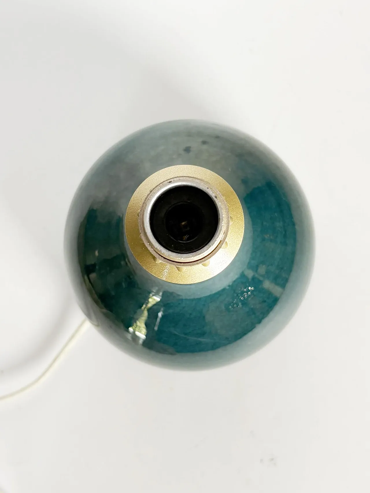 Blue ceramic table lamp, 1970s 9