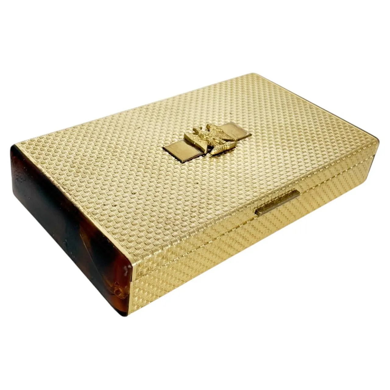 Metal and bakelite box, 1970s 1