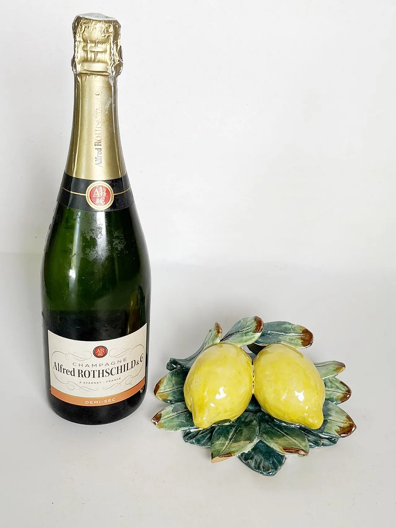 Decorative ceramic lemon sculpture, 1960s 4
