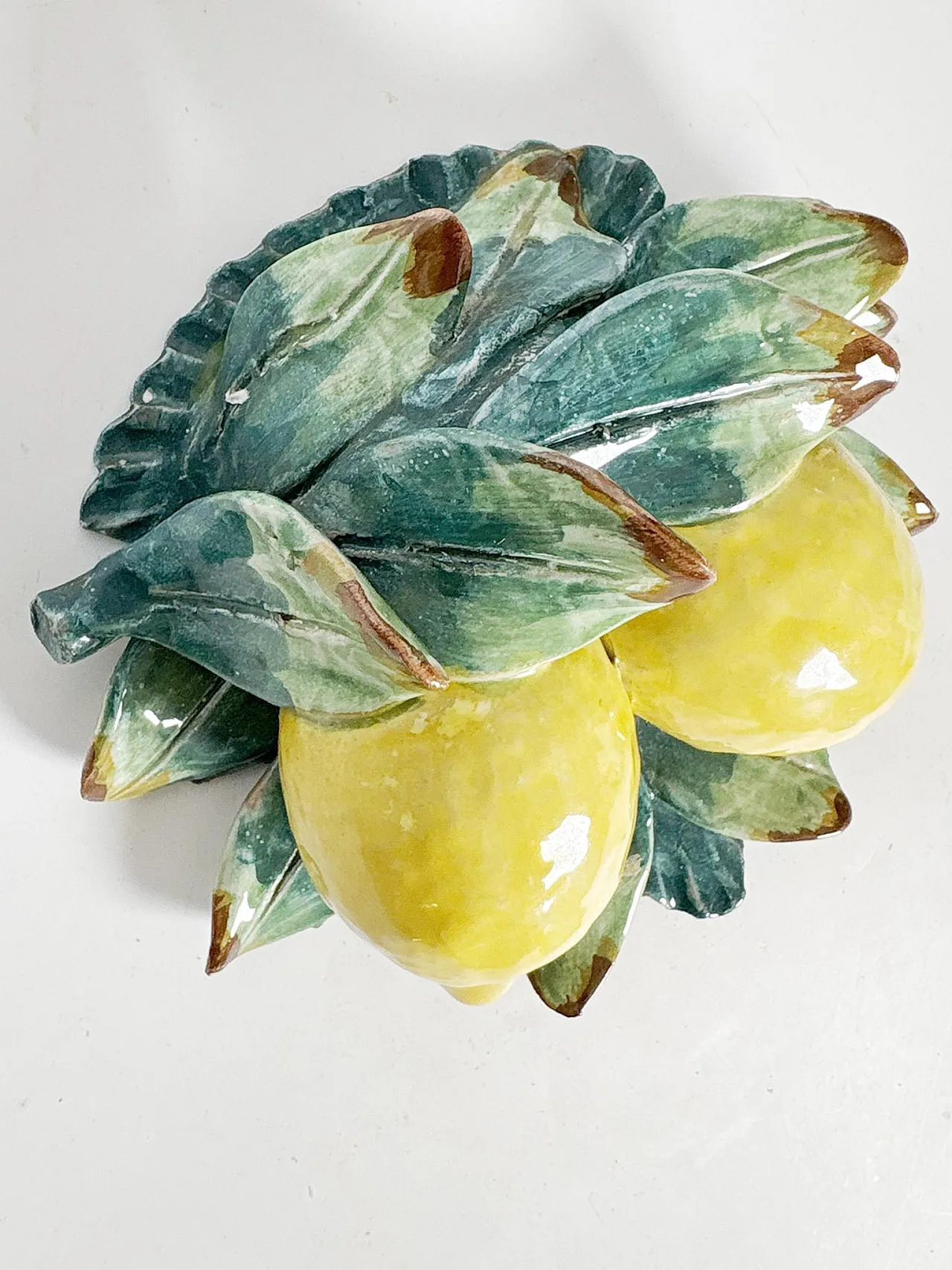 Decorative ceramic lemon sculpture, 1960s 6