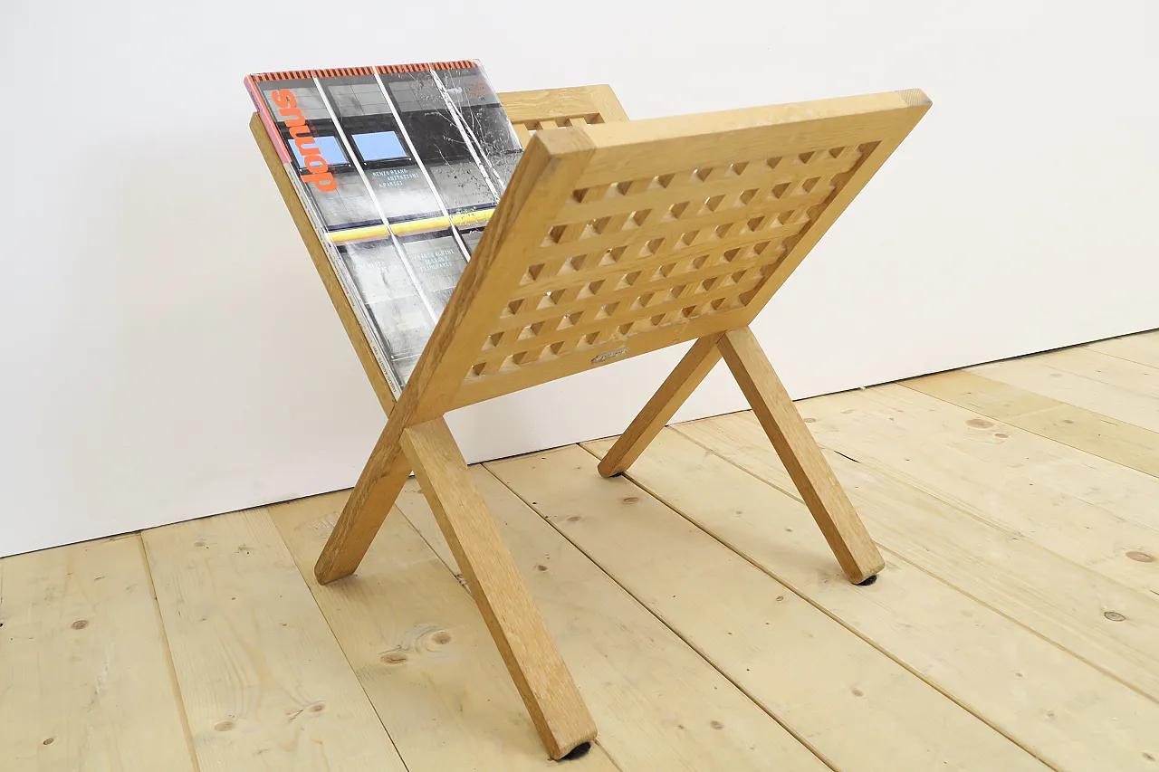 Folding wooden magazine rack, 1960s 4